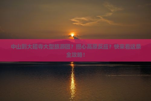 中山到大昭寺大型旅游团？担心高原反应？快来看这条全攻略！