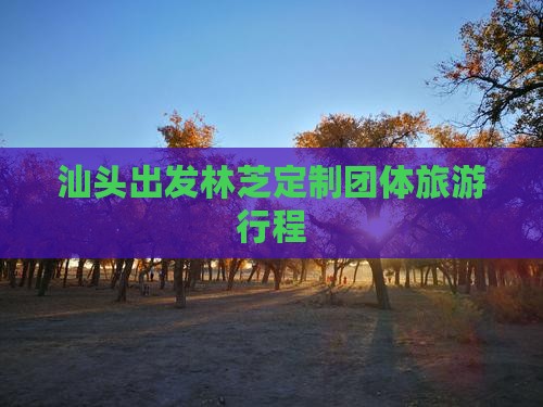 汕头出发林芝定制团体旅游行程