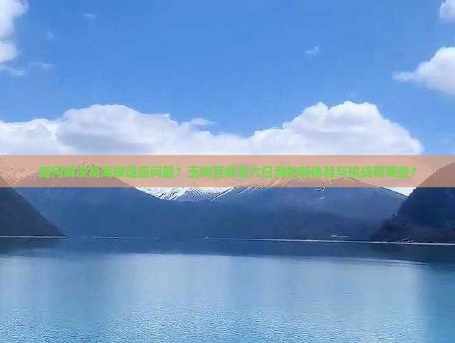 如何解决高海拔适应问题？玉树至林芝六日游的新体验与挑战有哪些？