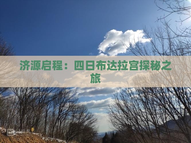 济源启程：四日布达拉宫探秘之旅
