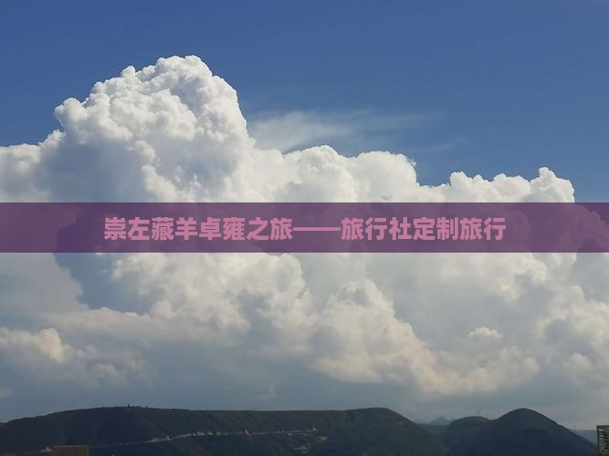 崇左藏羊卓雍之旅——旅行社定制旅行
