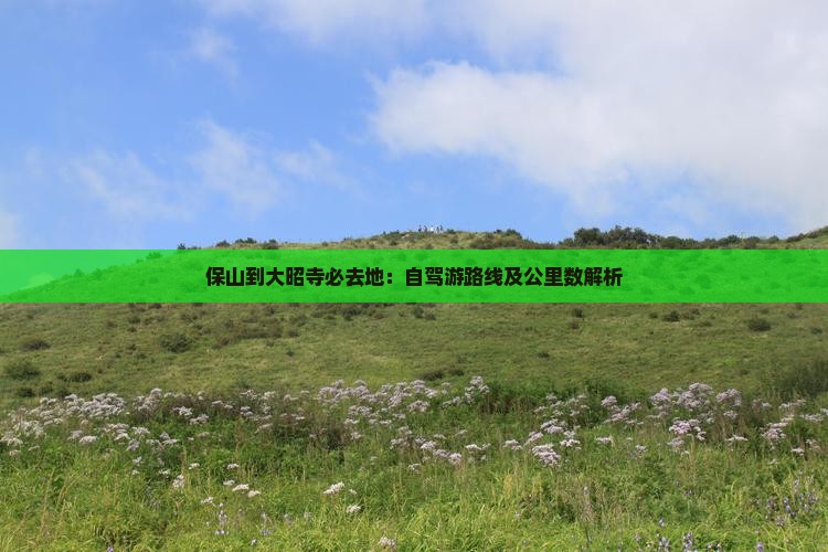 保山到大昭寺必去地：自驾游路线及公里数解析