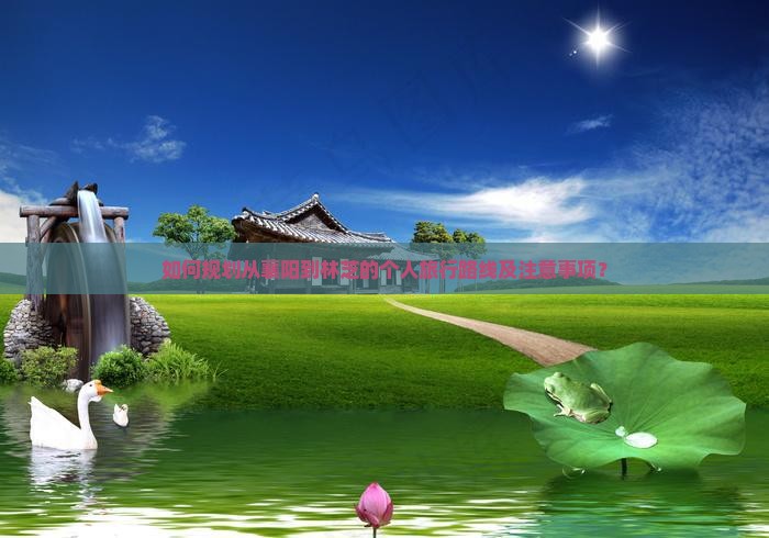 如何规划从襄阳到林芝的个人旅行路线及注意事项？