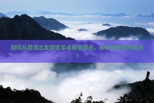 如何从普洱出发游览羊卓雍措景点,解决高原旅行痛点? 如何从普洱出发游览羊卓雍措景点,解决高原旅行痛点?