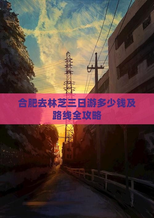 合肥去林芝三日游多少钱及路线全攻略
