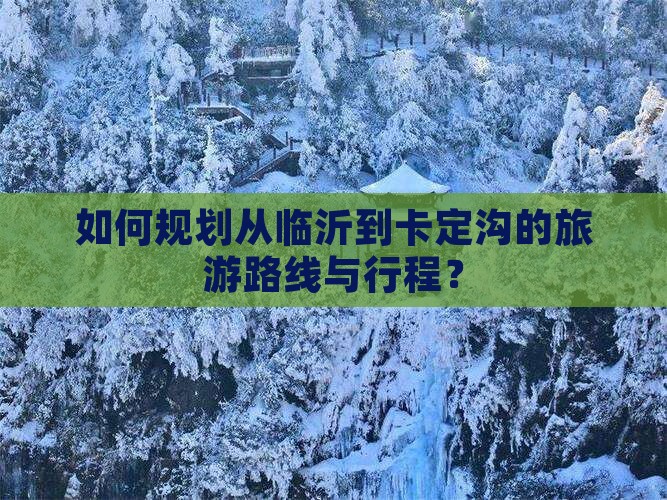 如何规划从临沂到卡定沟的旅游路线与行程？