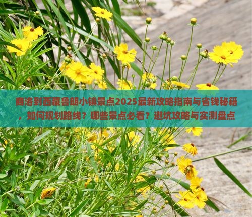 商洛到西藏鲁朗小镇景点