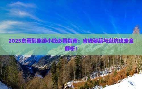 东营到西藏旅游小吃