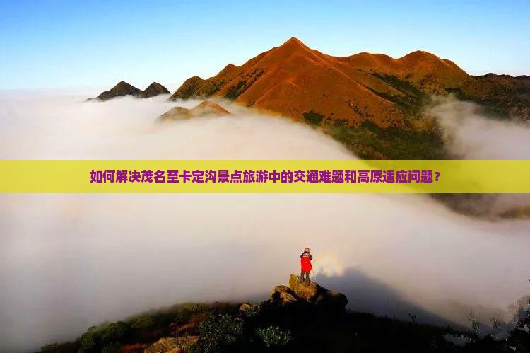 如何解决茂名至卡定沟景点旅游中的交通难题和高原适应问题？