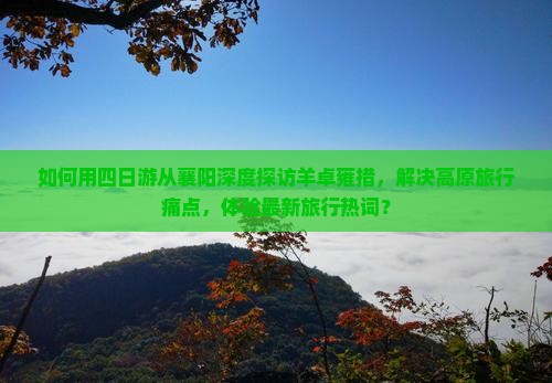 如何用四日游从襄阳深度探访羊卓雍措，解决高原旅行痛点，体验最新旅行热词？