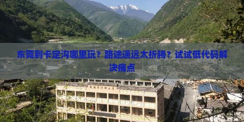 东莞到卡定沟哪里玩？路途遥远太折腾？试试低代码解决痛点