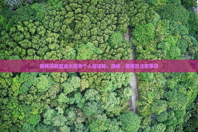 锡林郭勒盟去大昭寺个人游攻略、路线、费用及注意事项