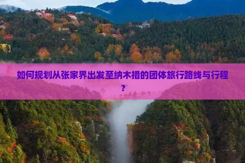 如何规划从张家界出发至纳木措的团体旅行路线与行程？