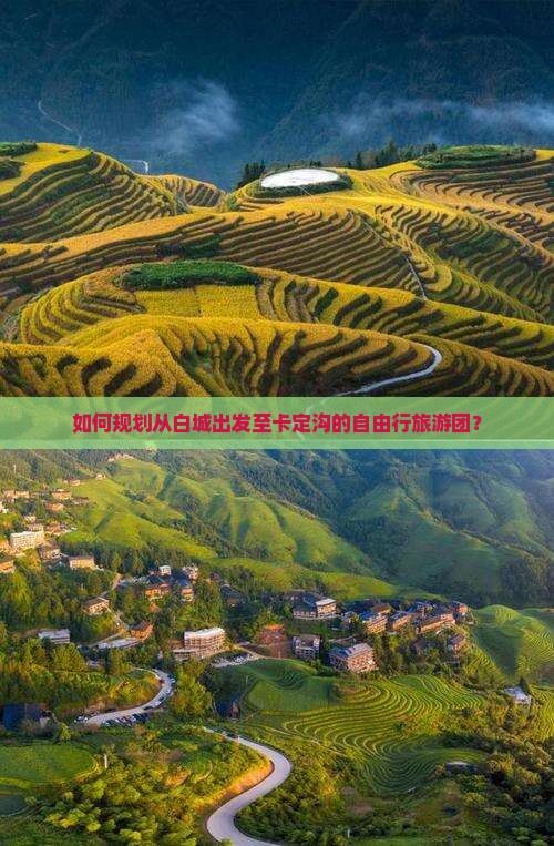 如何规划从白城出发至卡定沟的自由行旅游团？