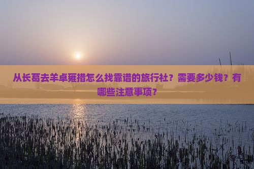 从长葛去羊卓雍措怎么找靠谱的旅行社？需要多少钱？有哪些注意事项？