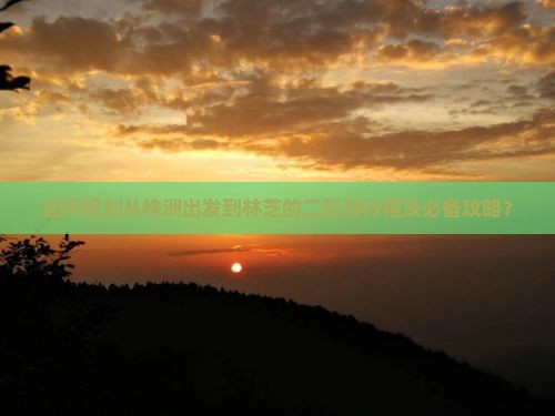 如何规划从株洲出发到林芝的二日游行程及必备攻略？