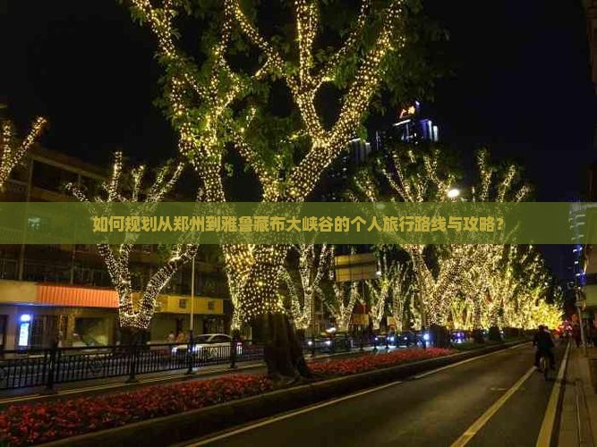 如何规划从郑州到雅鲁藏布大峡谷的个人旅行路线与攻略？