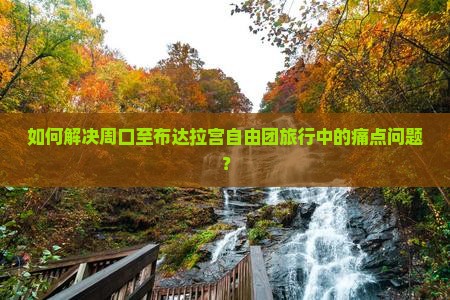 如何解决周口至布达拉宫自由团旅行中的痛点问题？