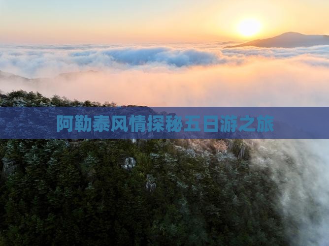 阿勒泰风情探秘五日游之旅