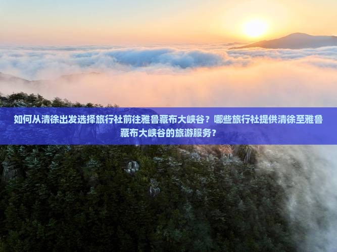 如何从清徐出发选择旅行社前往雅鲁藏布大峡谷？哪些旅行社提供清徐至雅鲁藏布大峡谷的旅游服务？