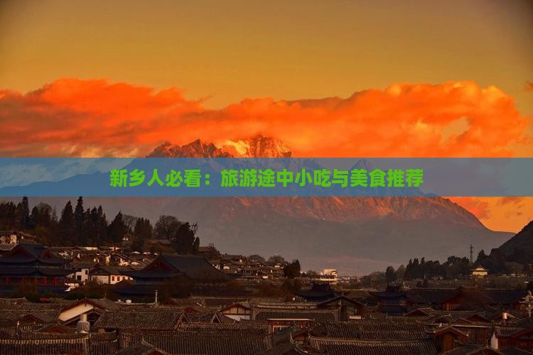 新乡人必看：旅游途中小吃与美食推荐