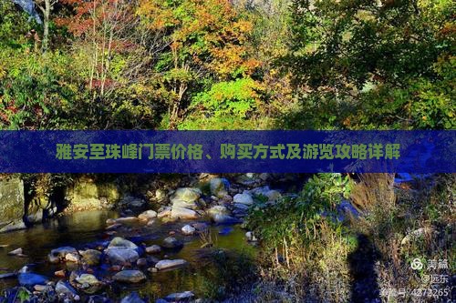 雅安至珠峰门票价格、购买方式及游览攻略详解
