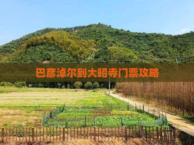 巴彦淖尔到大昭寺门票攻略