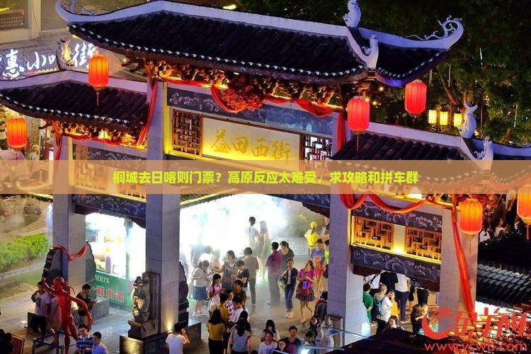 桐城去日喀则门票？高原反应太难受，求攻略和拼车群