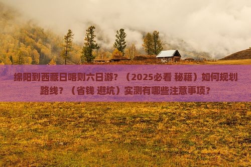 绵阳去西藏日喀则六日游