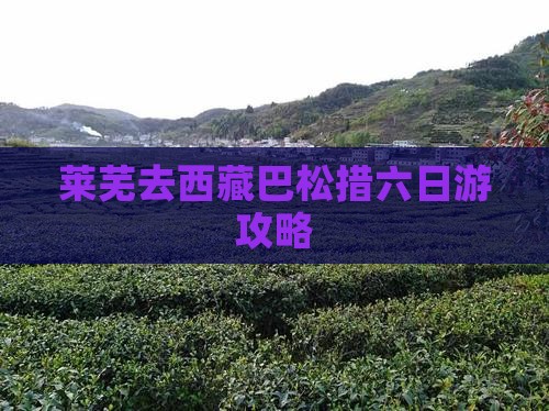 莱芜去西藏巴松措六日游
