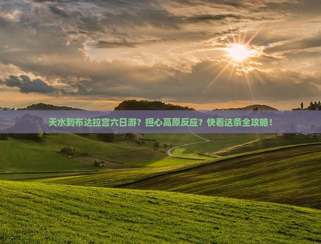 天水到布达拉宫六日游？担心高原反应？快看这条全攻略！