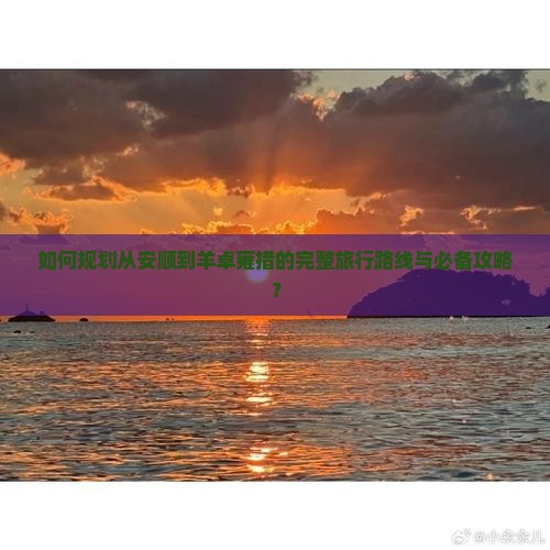 如何规划从安顺到羊卓雍措的完整旅行路线与必备攻略？