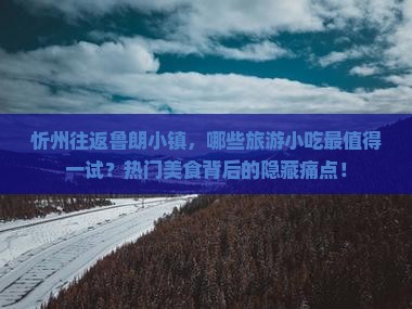 忻州往返鲁朗小镇，哪些旅游小吃最值得一试？热门美食背后的隐藏痛点！