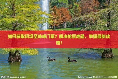 如何获取阿坝至珠峰门票？解决抢票难题，掌握最新攻略！