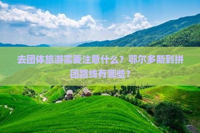 去团体旅游需要注意什么？鄂尔多斯到拼团路线有哪些？