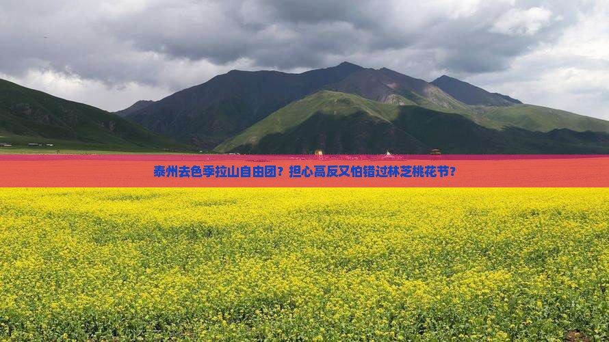泰州去色季拉山自由团？担心高反又怕错过林芝桃花节？