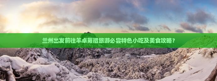 兰州出发前往羊卓雍措旅游必尝特色小吃及美食攻略？