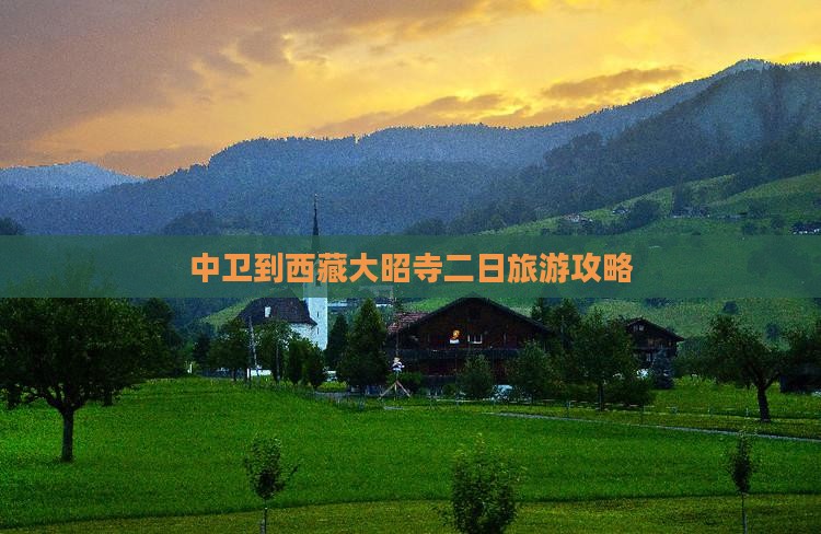 中卫到西藏大昭寺二日游