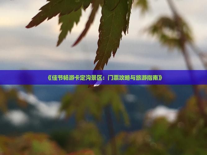 《佳节畅游卡定沟景区：门票攻略与旅游指南》