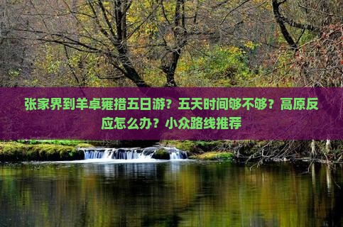 张家界到羊卓雍措五日游？五天时间够不够？高原反应怎么办？小众路线推荐