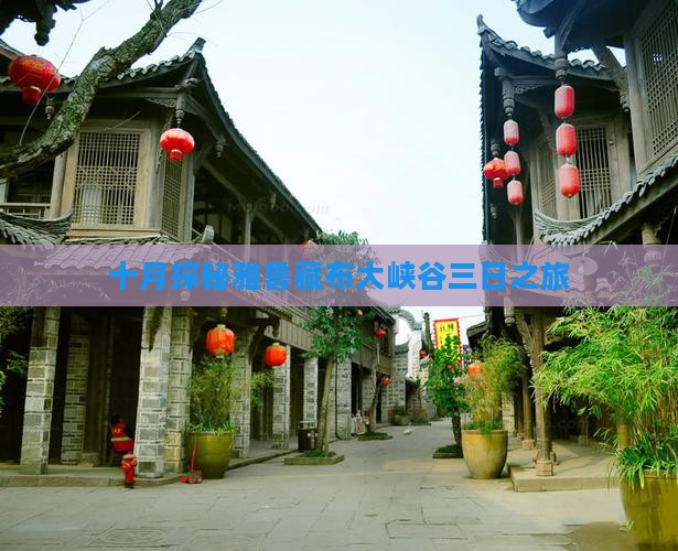 十月探秘雅鲁藏布大峡谷三日之旅