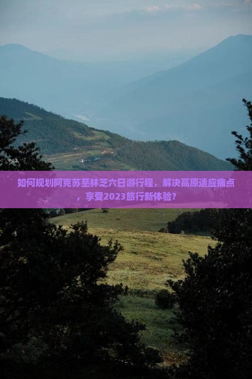 如何规划阿克苏至林芝六日游行程，解决高原适应痛点，享受2023旅行新体验？