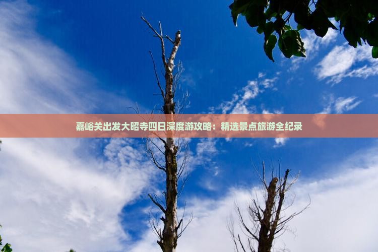 嘉峪关出发大昭寺四日深度游攻略：精选景点旅游全纪录