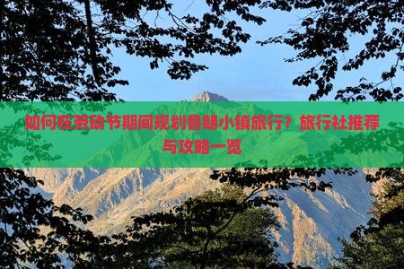 如何在劳动节期间规划鲁朗小镇旅行？旅行社推荐与攻略一览