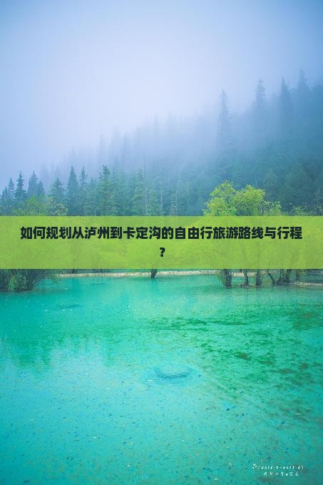 如何规划从泸州到卡定沟的自由行旅游路线与行程？