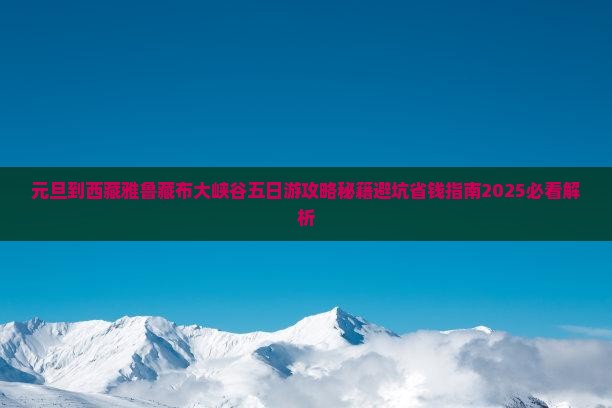 元旦到西藏雅鲁藏布大峡谷五日游