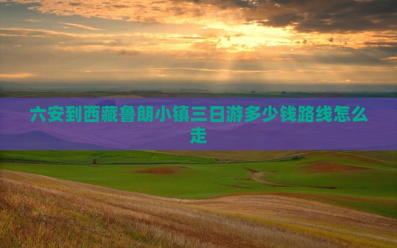 六安到西藏鲁朗小镇三日游