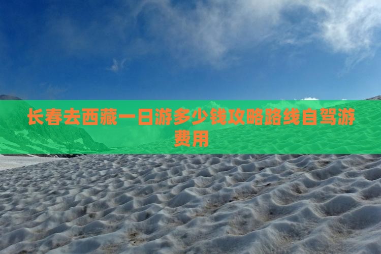 长春去西藏一日