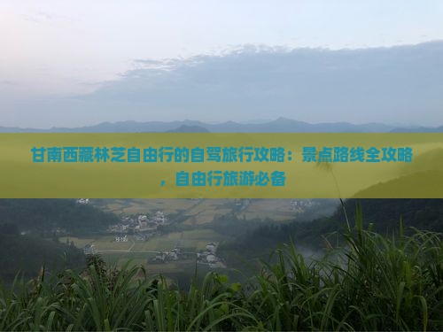 甘南去西藏林芝自由行