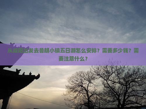 从咸阳出发去鲁朗小镇五日游怎么安排？需要多少钱？需要注意什么？